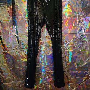 Sequin Black Leggings Pants